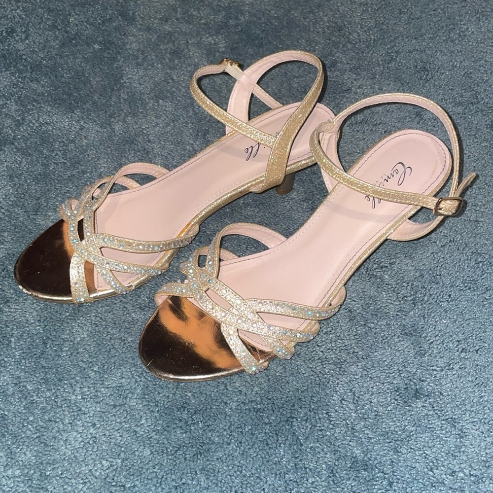 Gold Shiny Heels